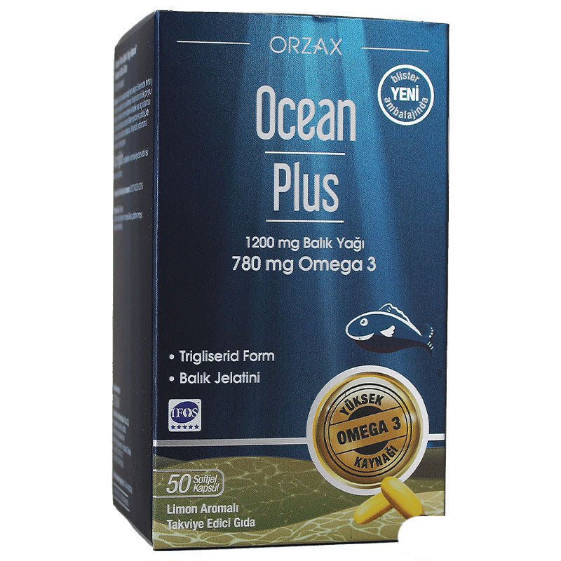 Ocean Plus Omega 3 1200 mg 50 Tablets - TryAladdin