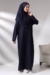 One Piece Prayer Dress - Navy Blue - TryAladdin