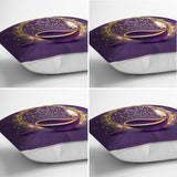 Ramadan - Themed Runner and Cushion Pillow Cover Set with Purple Background - TryAladdin