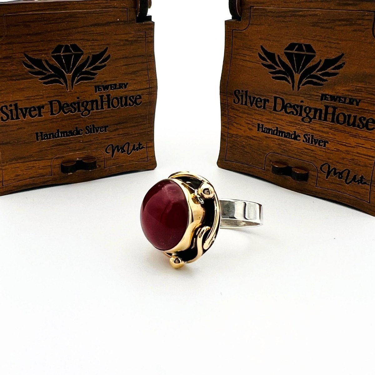 Red Agate Stone Women's Ring - TryAladdin