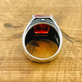 Ruby Silver Ring - TryAladdin