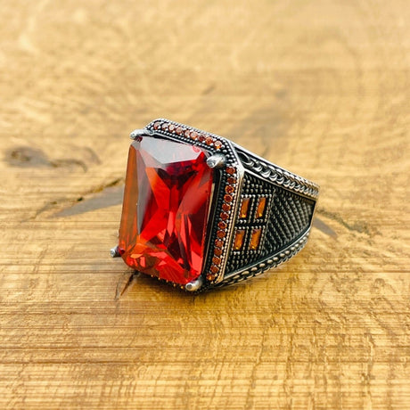 Ruby Silver Ring - TryAladdin