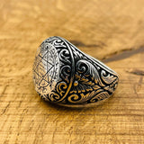 Seal Of Solomon Silver Men's Ring - TryAladdin