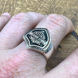 Sterling Silver Harley Davidson Ring - TryAladdin