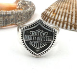 Sterling Silver Harley Davidson Ring - TryAladdin