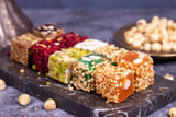 Sukru Efendi 1935 | Mix Turkish Delight Squares with Pistachio and Hazelnut in Gift Metal Box - TryAladdin