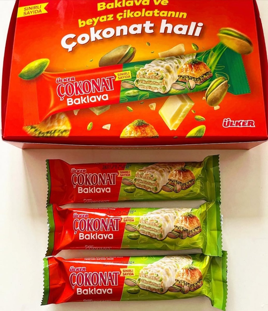 Ulker | Cokonat Baklava Bar Covered with White Chocolate - TryAladdin