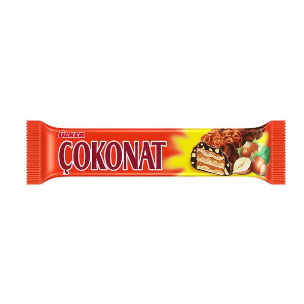 Ulker | Cokonat Chocolate and Hazelnut Covered Wafer Bar - TryAladdin