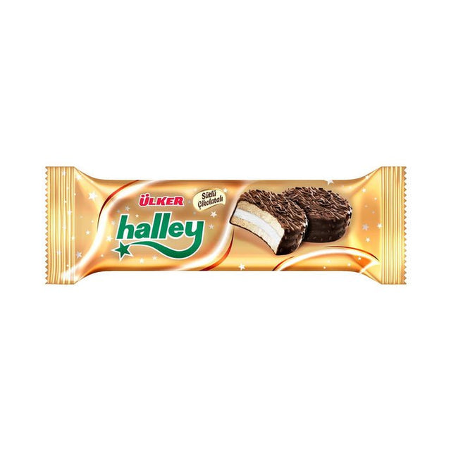 Ulker | Halley Mini Chocolate Covered Garnished Sandwhich Biscuits - TryAladdin