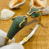 Women's Adjustable Tiger Emerald Bracelet - TryAladdin