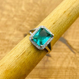 Women’s Aquamarine Silver Ring - TryAladdin