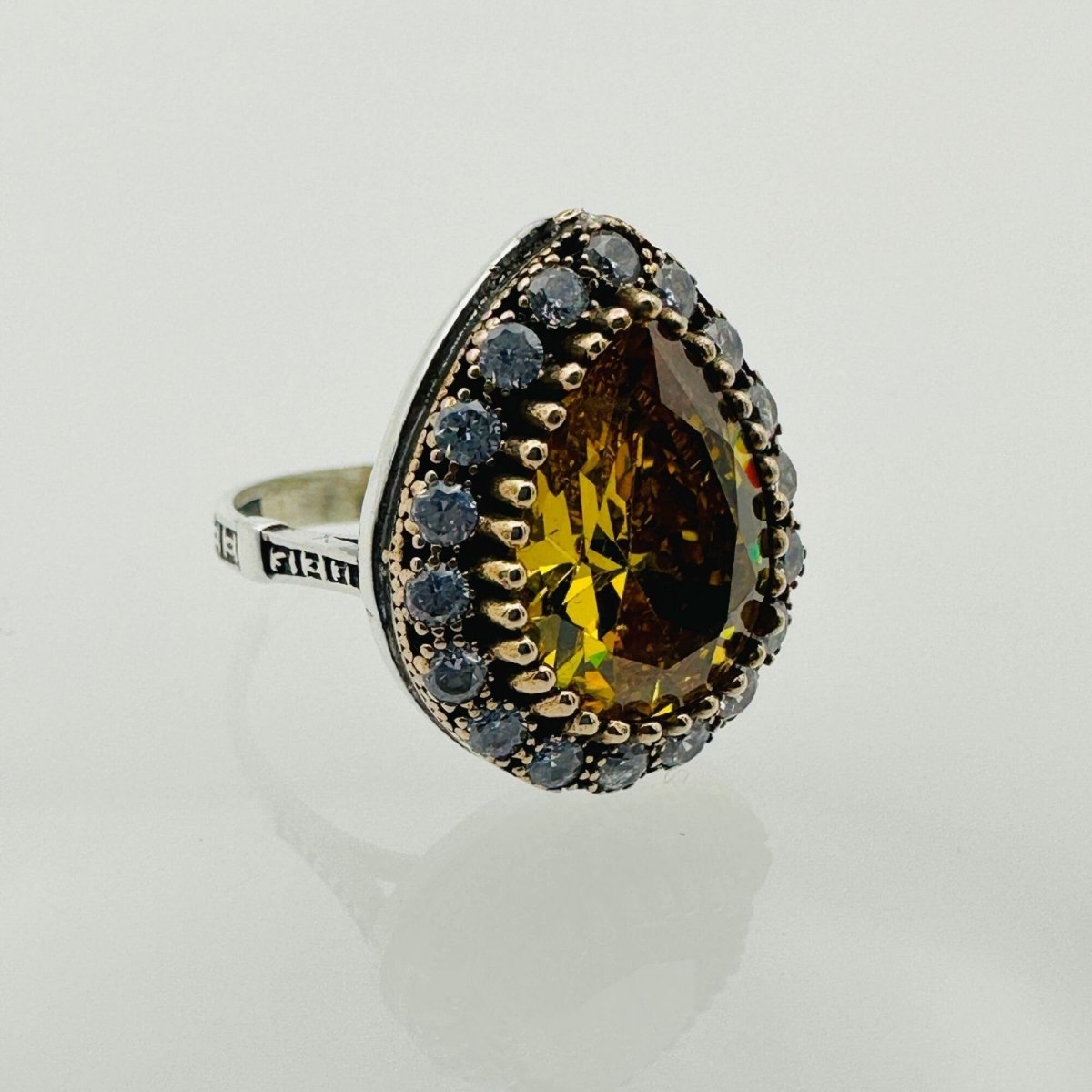 Women's Citrine Silver Ring - TryAladdin