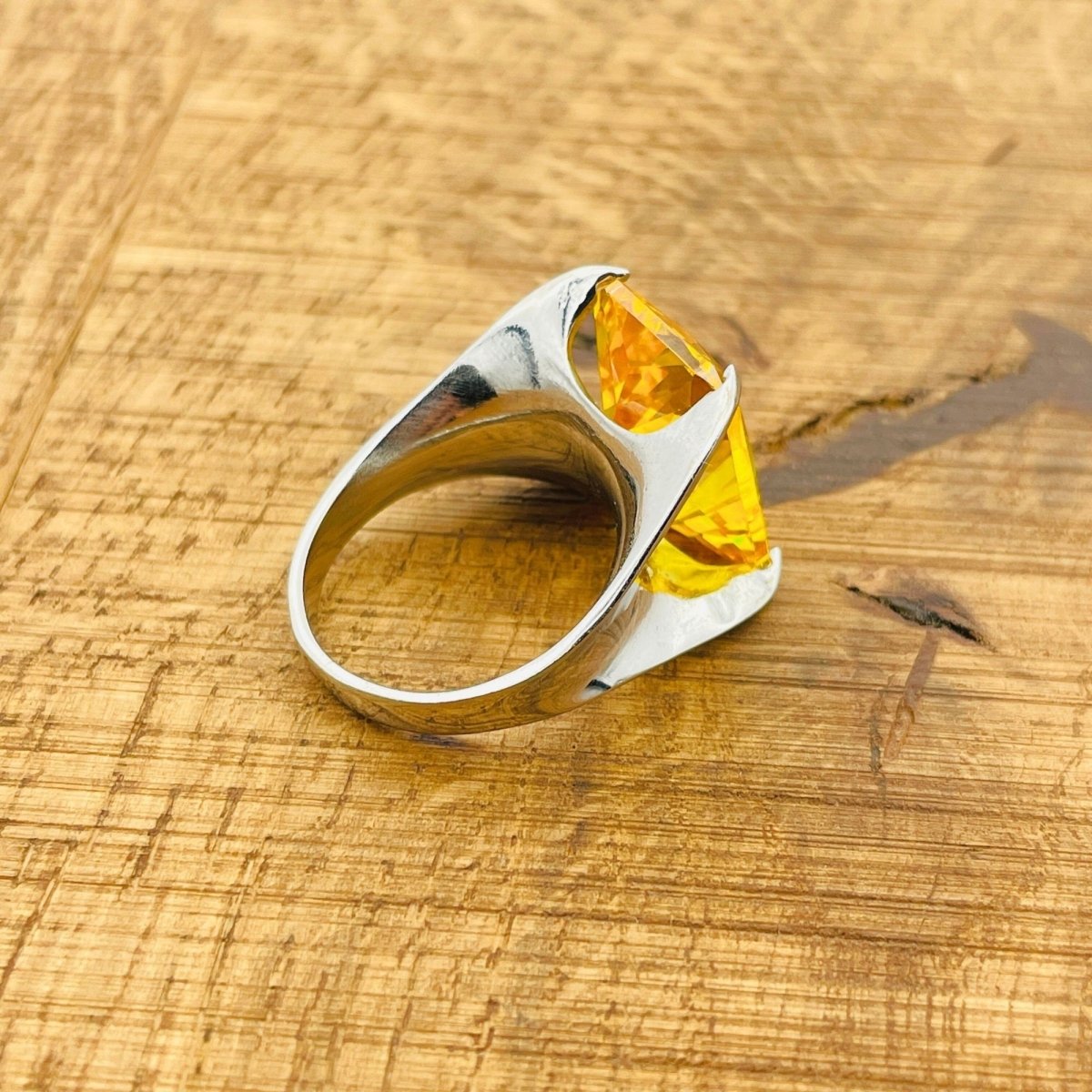 Women's Citrine Stacking Ring - TryAladdin