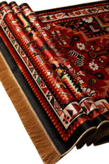 Bursa Ipek | Black Velvet Carpet Prayer Rug - TryAladdin