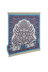 Bursa Ipek | Turquoise Bamboo Carpet Prayer Rug - TryAladdin