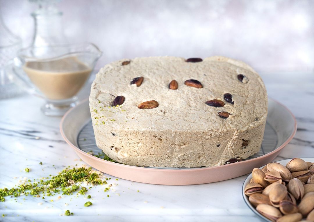 Haci Bekir Halva with Pistachio - Made from Local Sesame Seeds - Gluten - Free and Vegan - TryAladdin