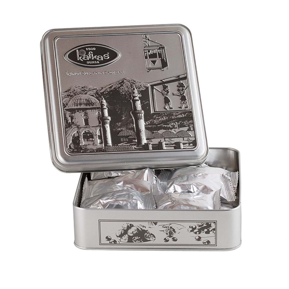 Kafkas | Candied Chestnuts in Silver Tin - TryAladdin