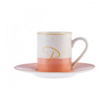 Karaca P Initial Porcelain Coffee Cup - TryAladdin