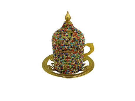 Lavina | Turkish Coffee Cup With Bead Design - TryAladdin