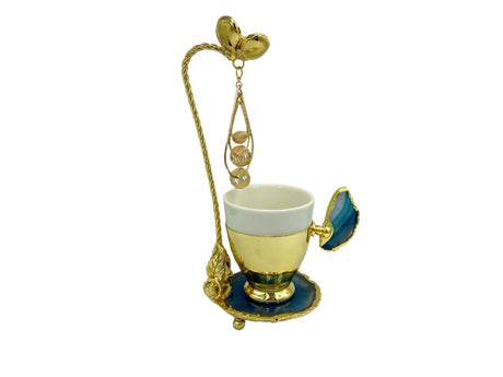 Lavina | Turkish Coffee Cup With Dangling Flower Design - TryAladdin