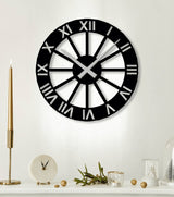 NR Dizayn | Roman Numeral Classic Metal Wall Clock - TryAladdin