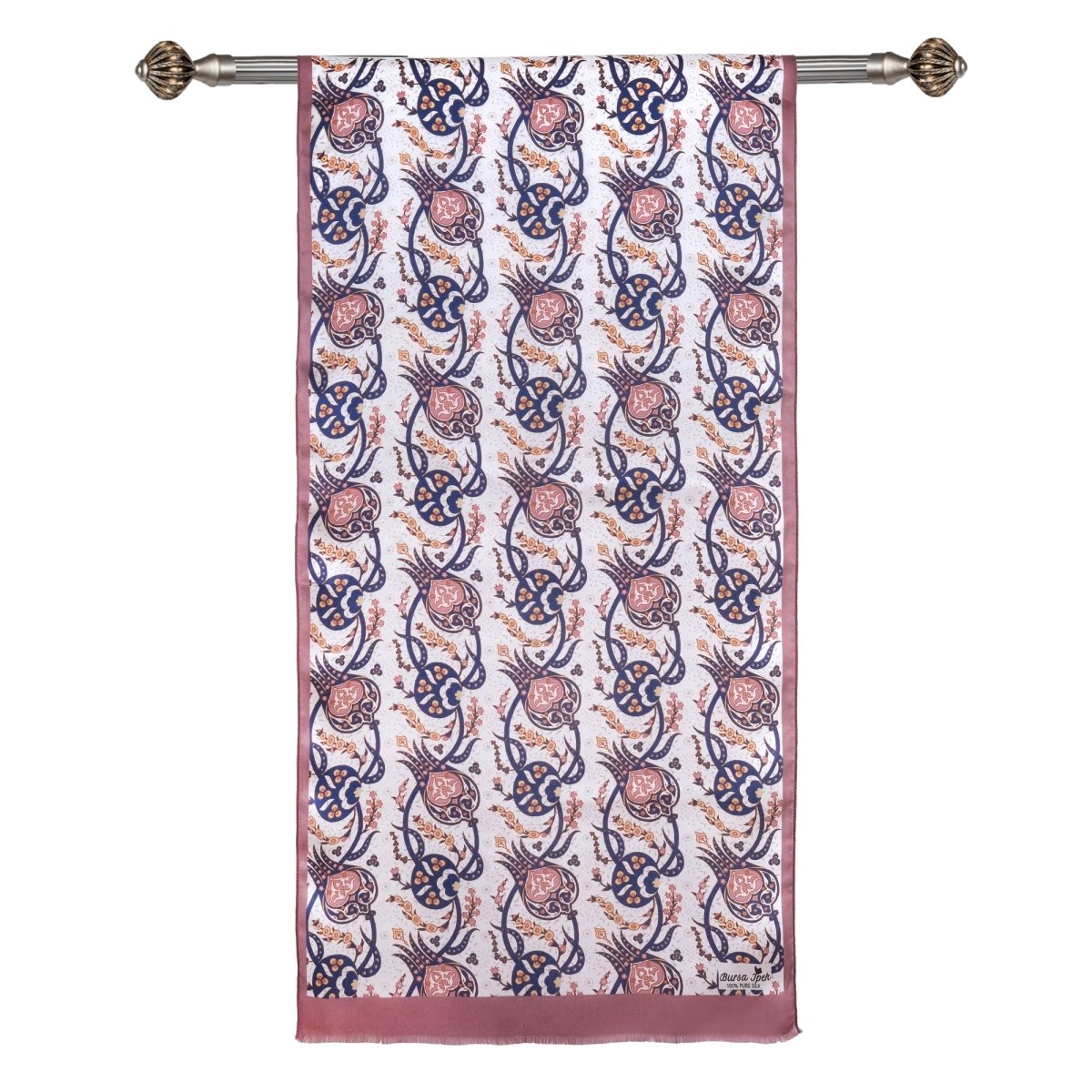 Sirali Lale Breathable Silk Scarf in Light Coral Color - TryAladdin