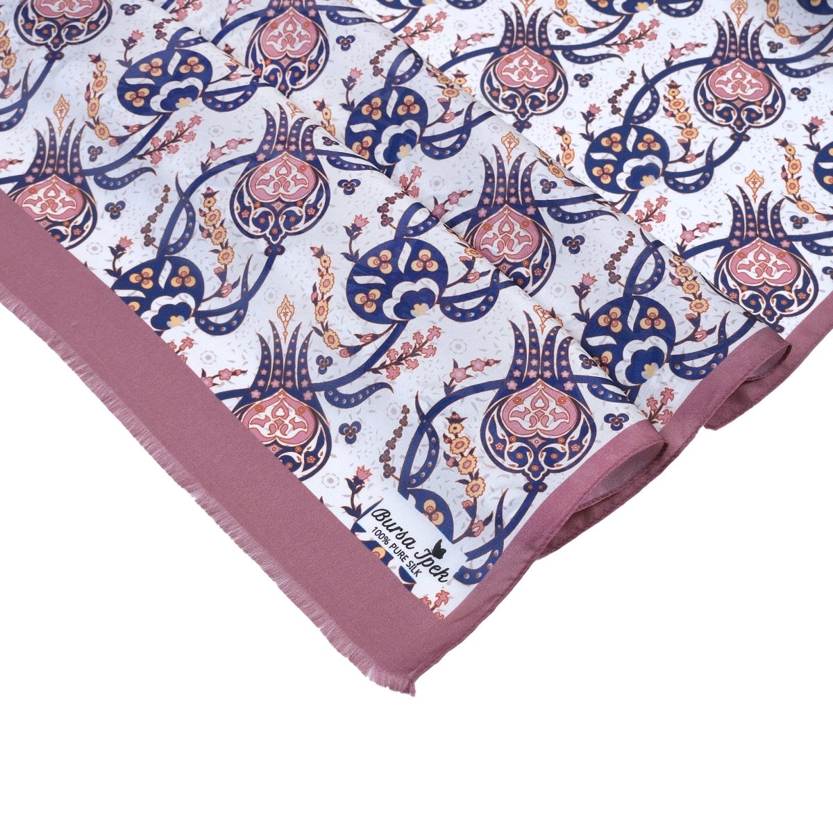 Sirali Lale Breathable Silk Scarf in Light Coral Color - TryAladdin