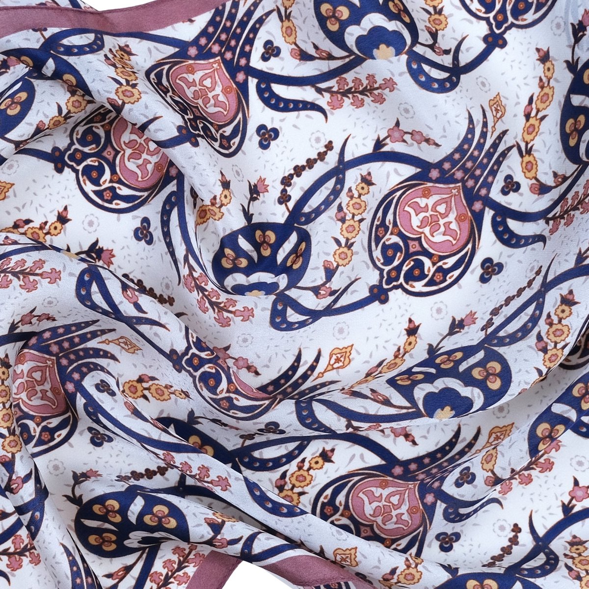 Sirali Lale Breathable Silk Scarf in Light Coral Color - TryAladdin