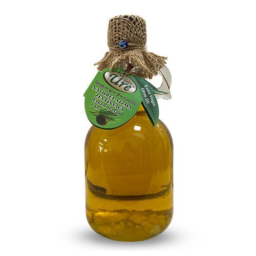 Ure Zeytin | Early Harvest Cold Pressed Olive Oil Glass Bottle 1lt - TryAladdin