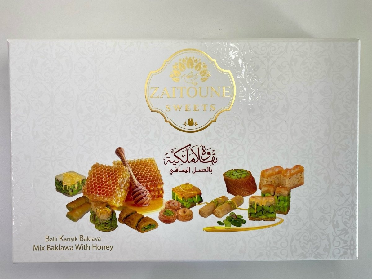 Zaitoune - Premium Mix Baklava with Honey - Exclusive Gift Box - (2.2 lb | 1 kg) - TryAladdin